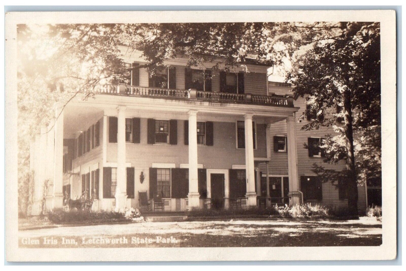 c1930\'s Glen Iris Inn Hotel Letchworth State Park RPPC Photo Vintage Postcard
