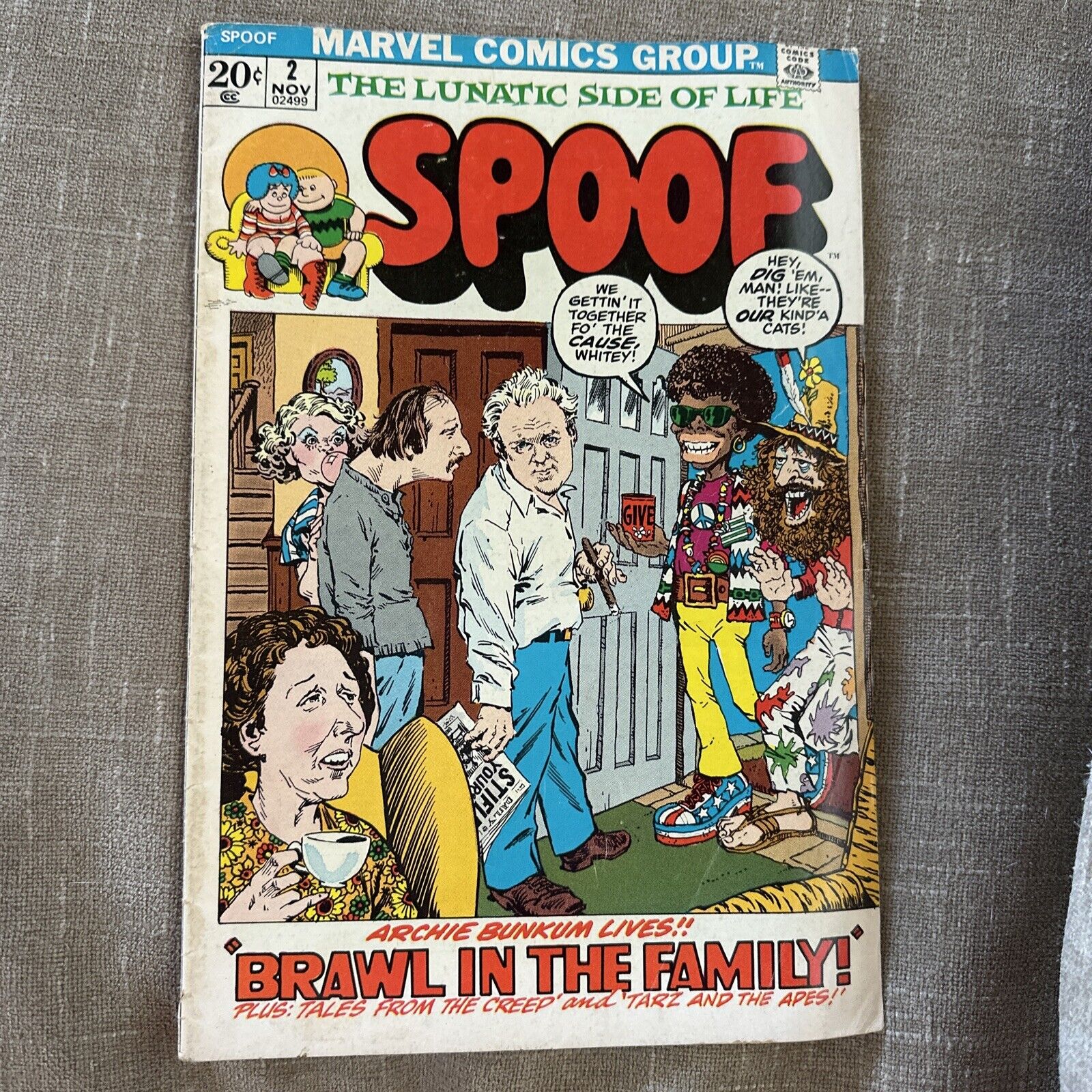 Spoof #2 Archie Bunker Bronze Age Humor Marvel 1972