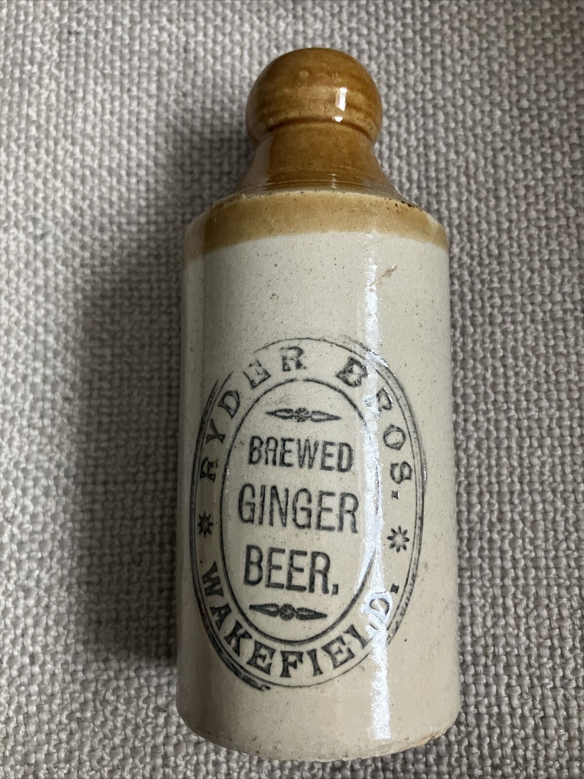 Old Wakefield Ginger Beer Bottle, Ryder Bros 