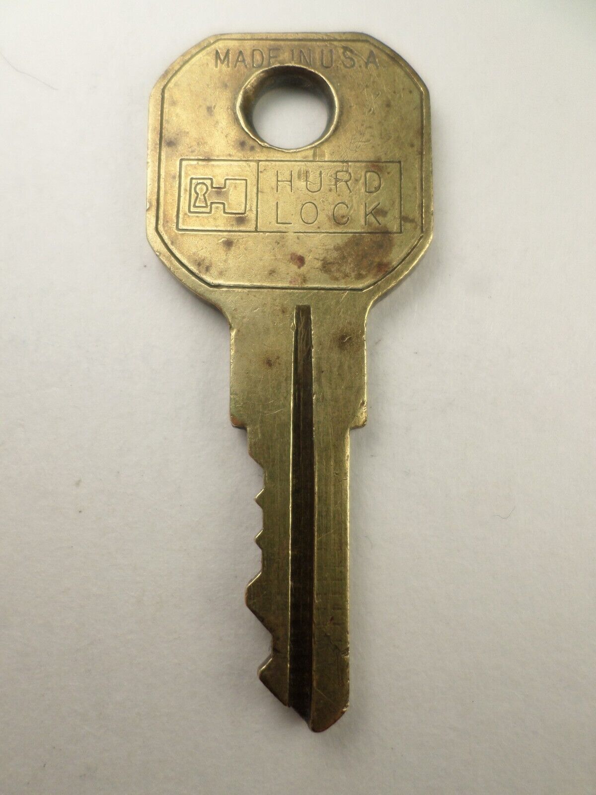Vintage Brass Key HURD LOCK No. # AH2