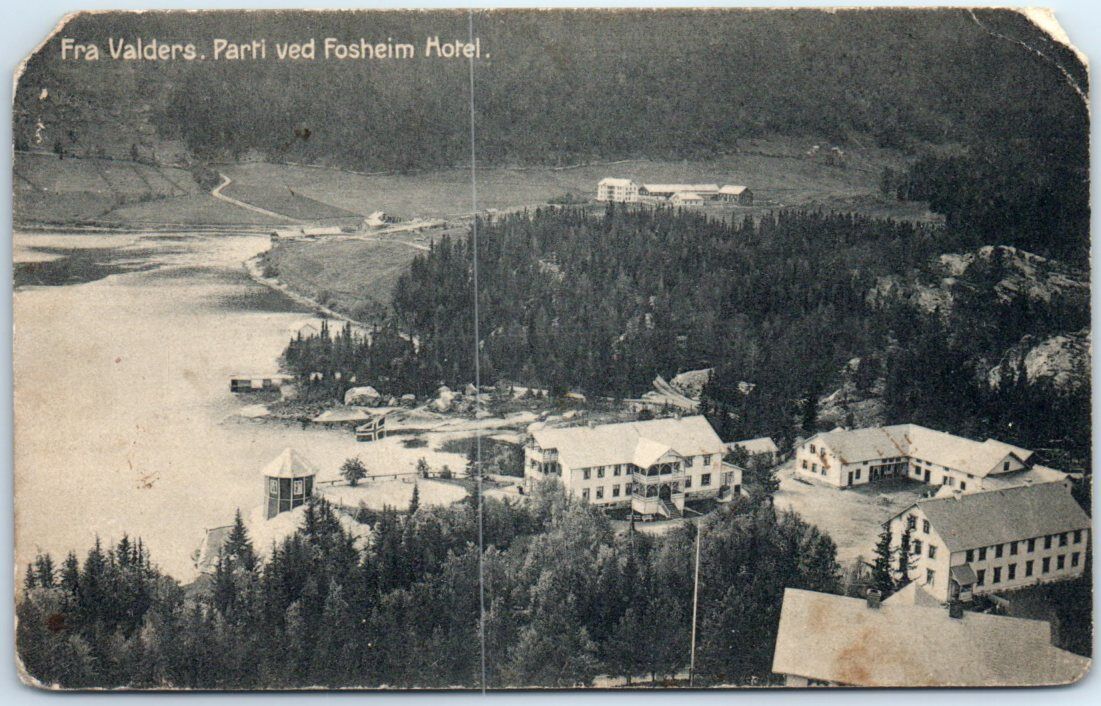 Postcard - From Valdres, Party at Fossheim Hotel - Lom, Norway