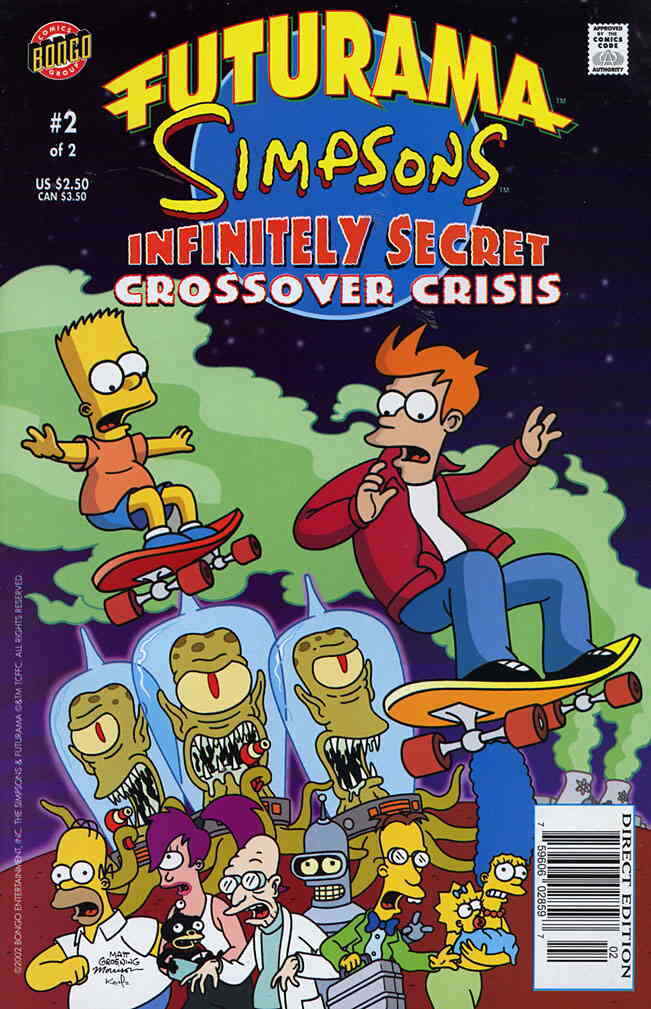 Futurama/Simpsons Infinitely Secret Crossover Crisis, The #2 FN; Bongo | we comb