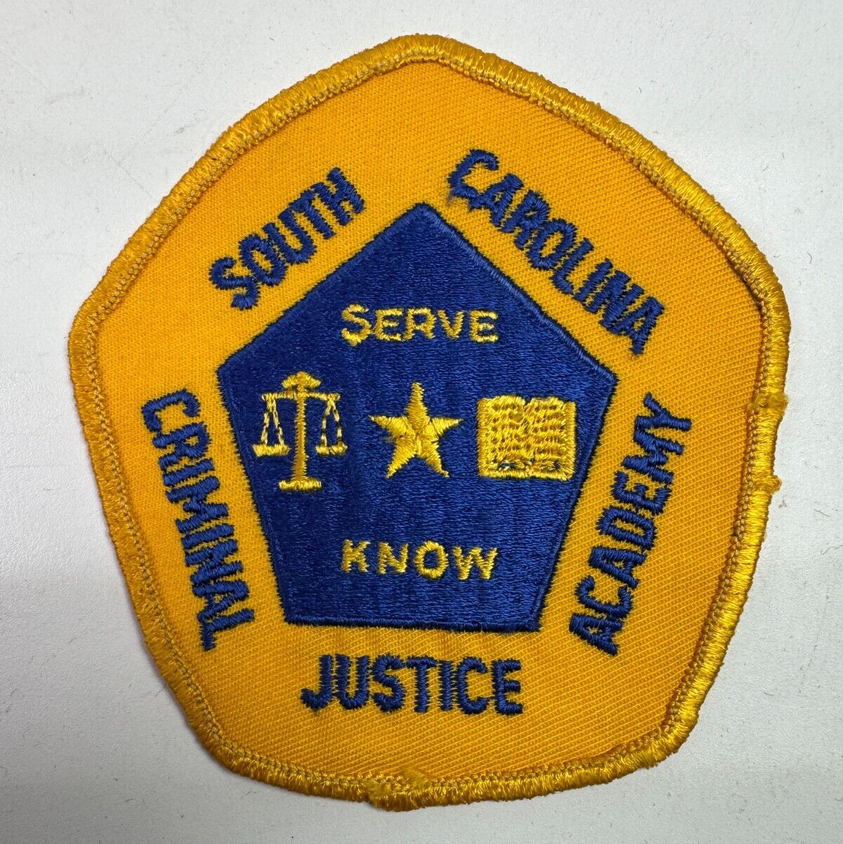 Criminal Justice Academy South Carolina SC Police Sheriff Patch J3