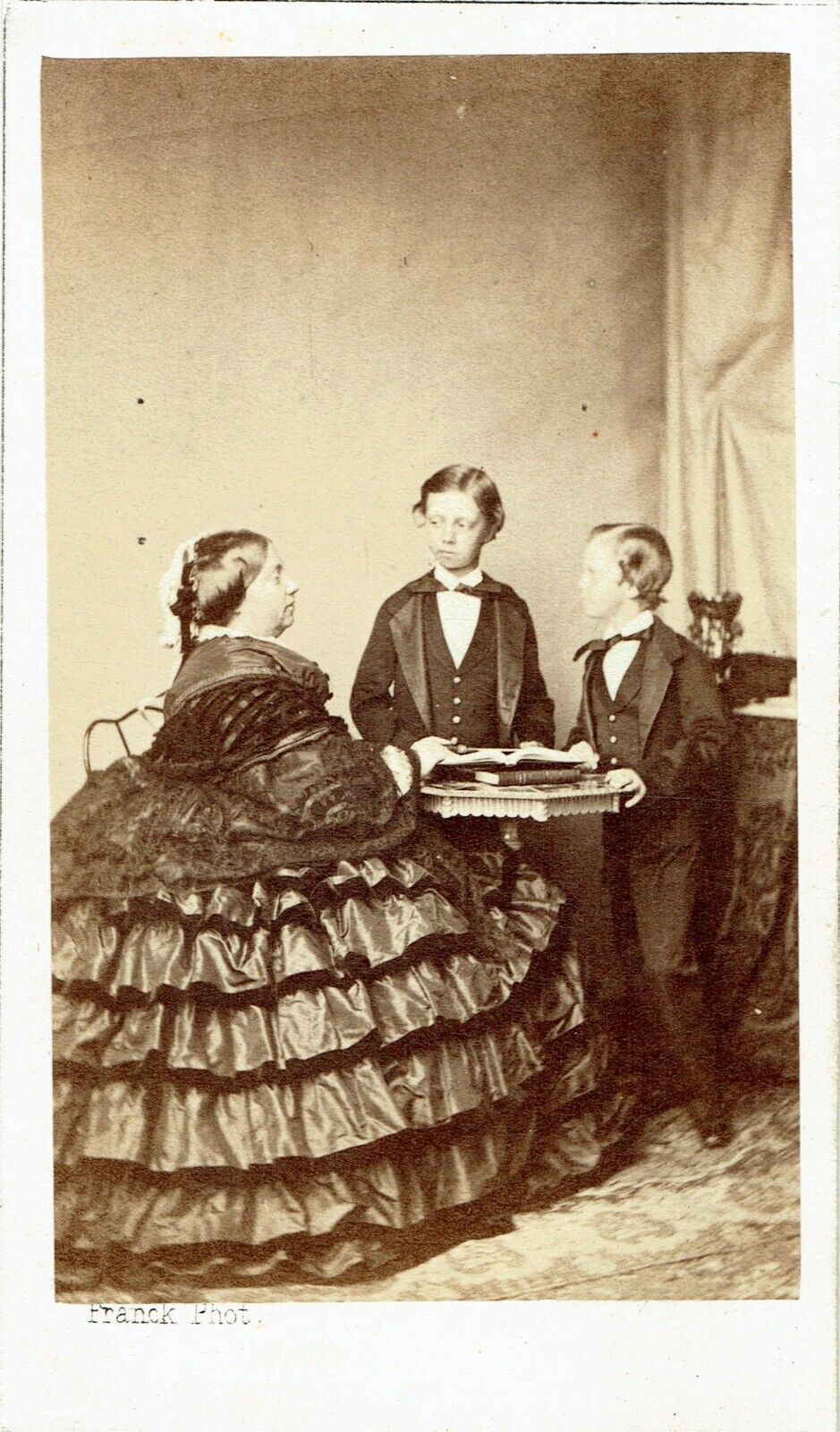 CDV FRANCK CA 1860 Marie Thérèse Louise d\'Artois Duchess of Parma