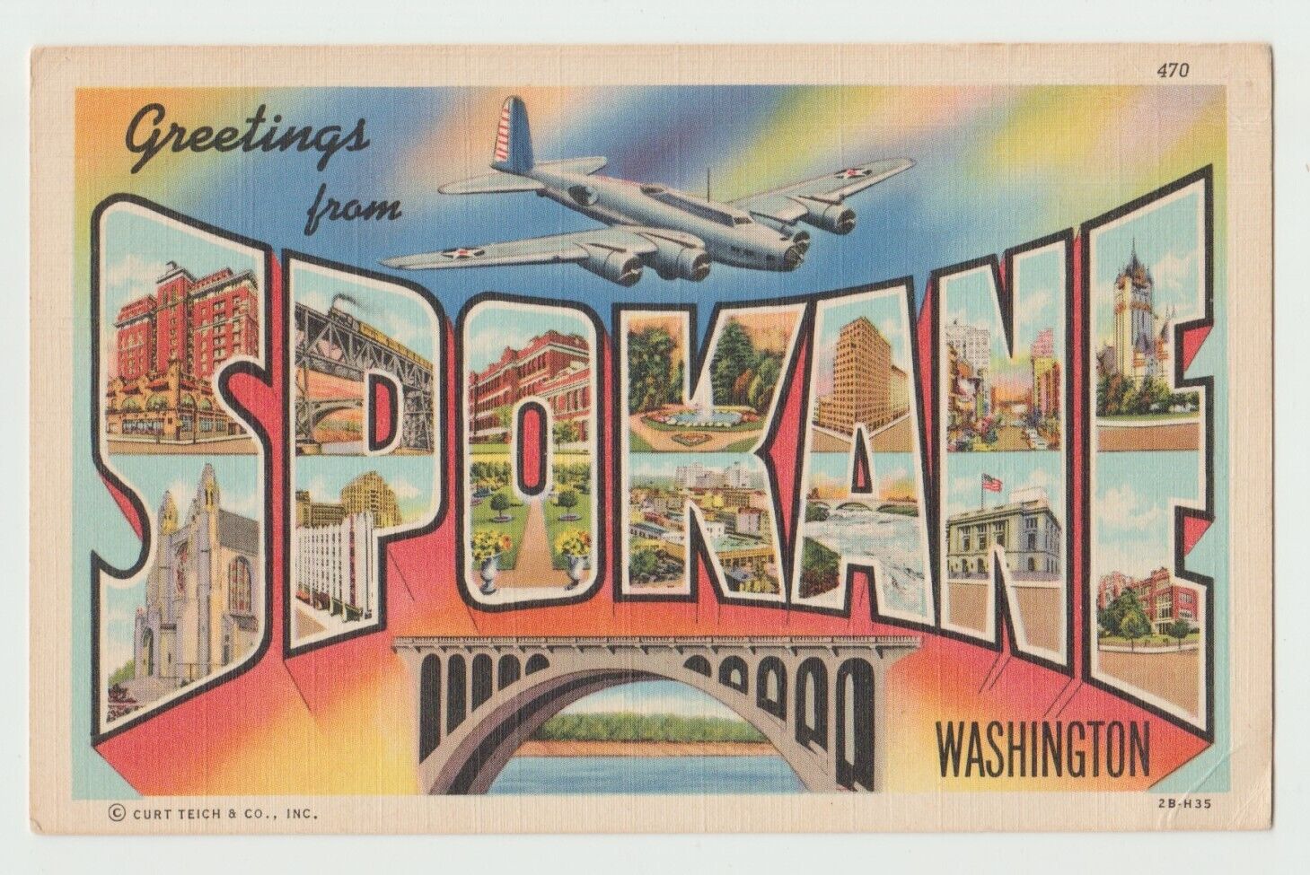 Washington, Spokane, Large Letter