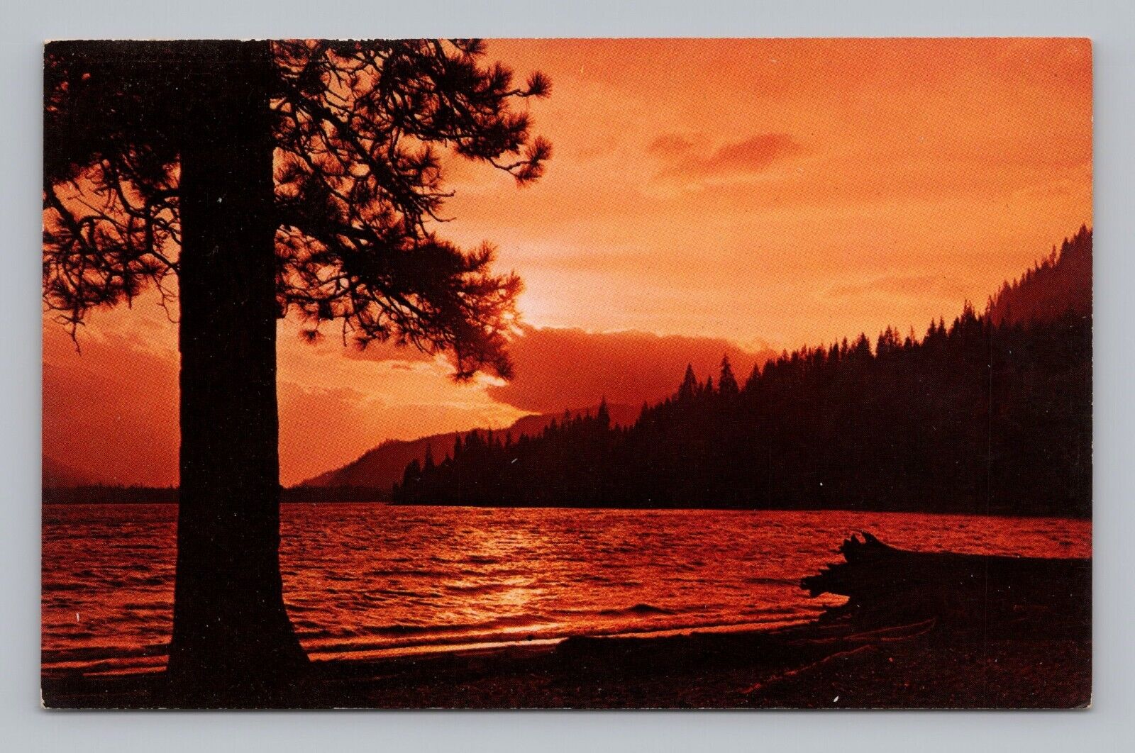 Postcard Lake Wenatchee From Crescent Beach at Sunset Washington