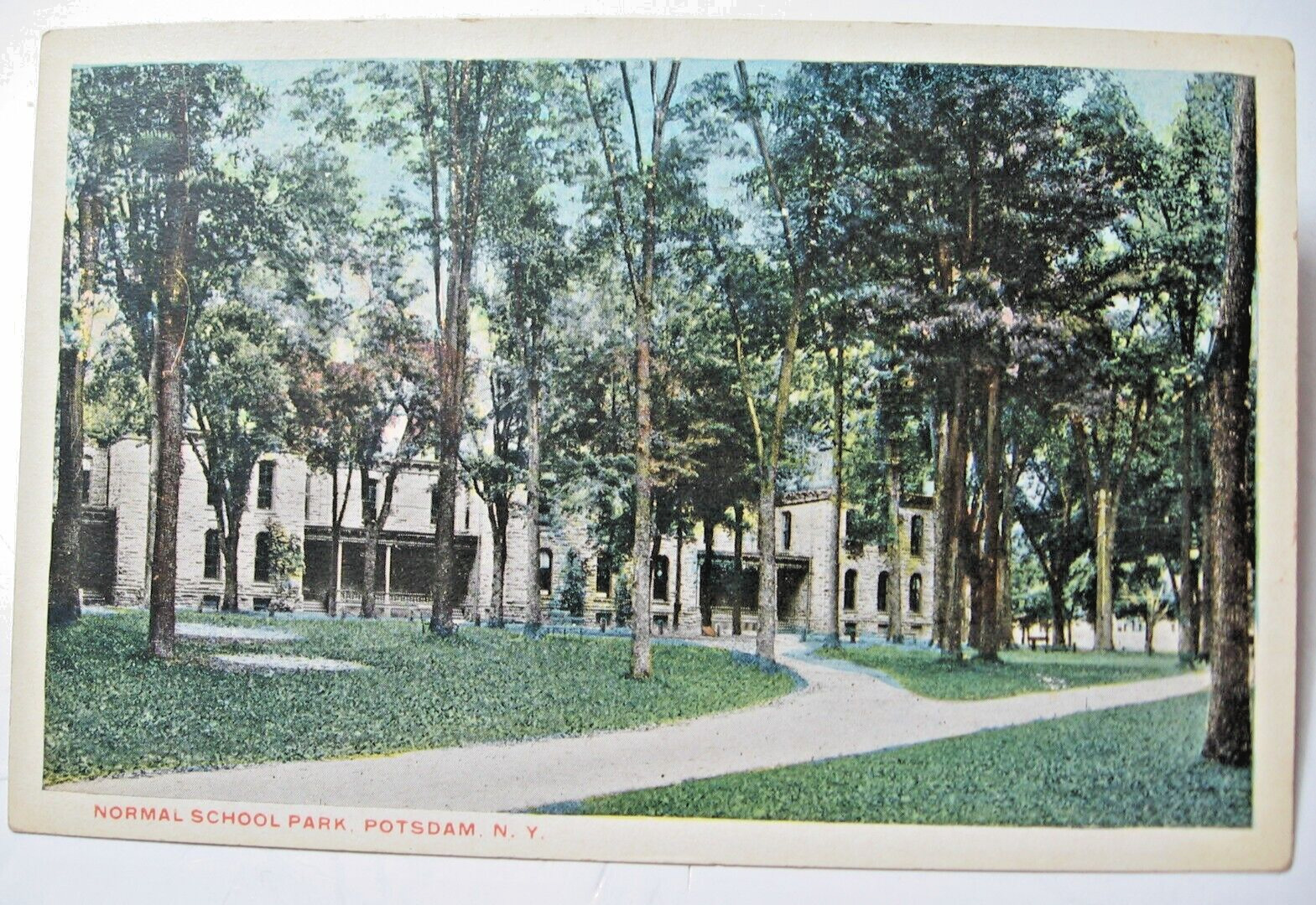 1916 Normal School Park, Potsdam, N.Y. Postcard (No. 2)