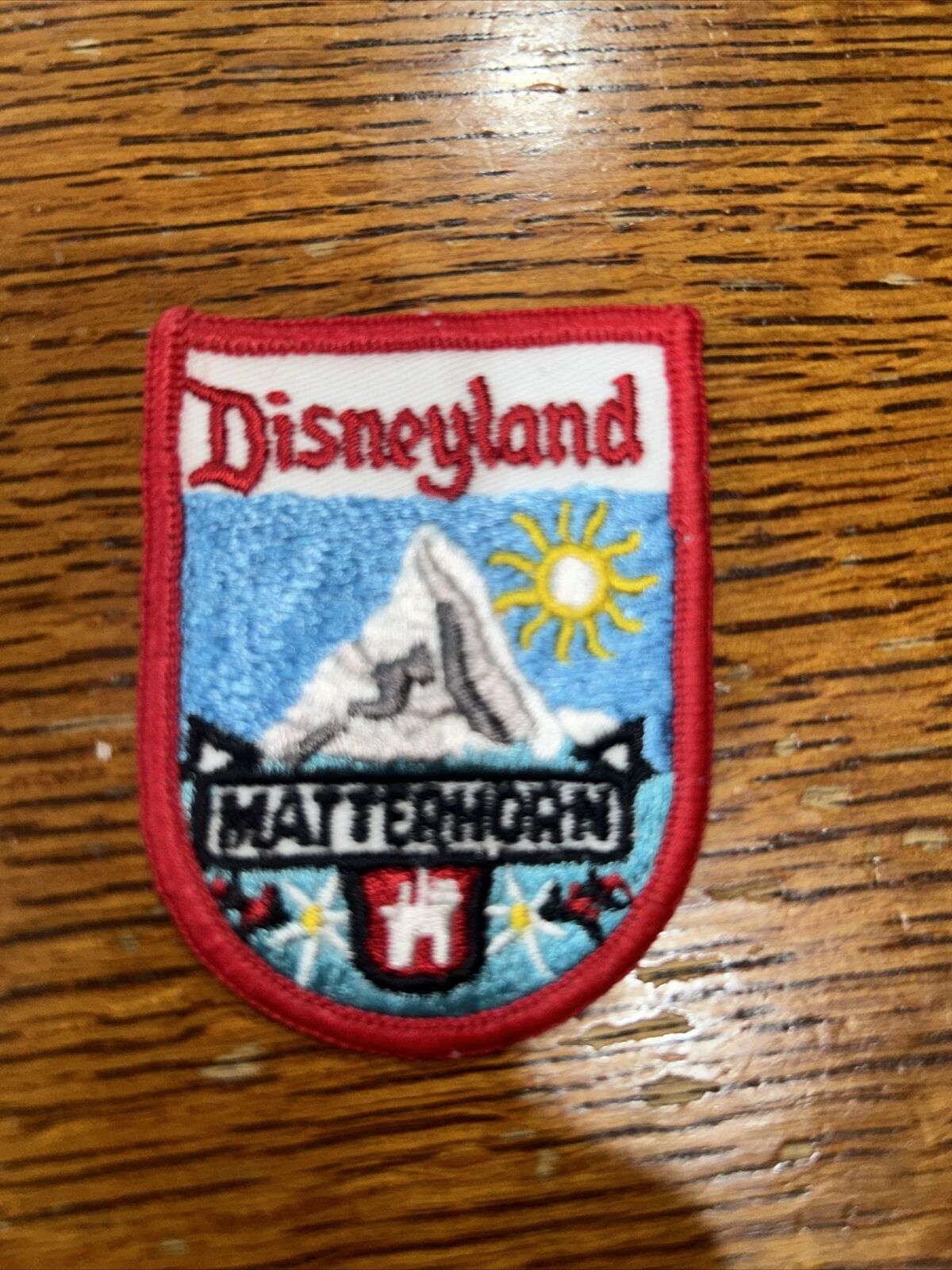 RARE Older Disneyland MATTERHORN Yeti Bobsleds Ride Souvenir Patch