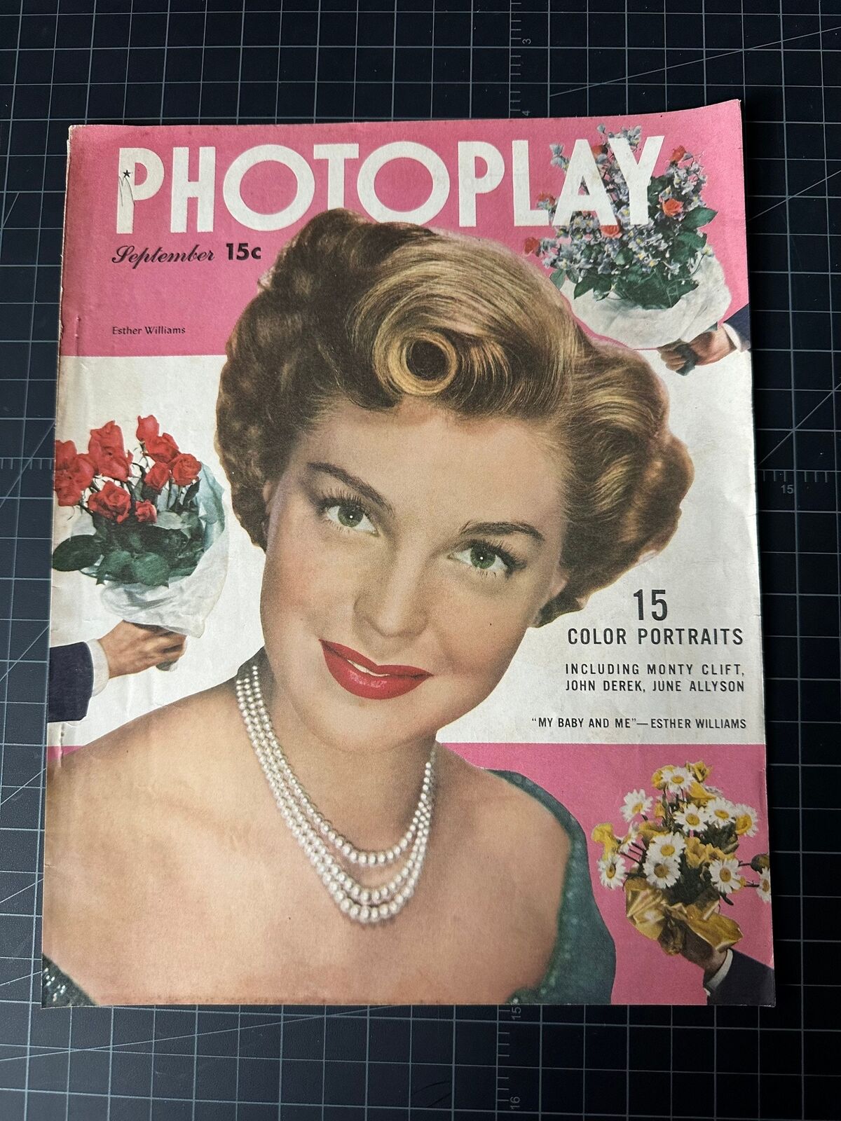 Vintage 1940s Photoplay Cover - Esther Williams - COVER ONLY