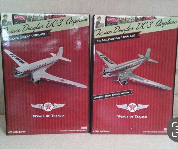 2017 Wings of Texaco #25 Regular & Special Set Douglas DC-3 Airplane. New In Box