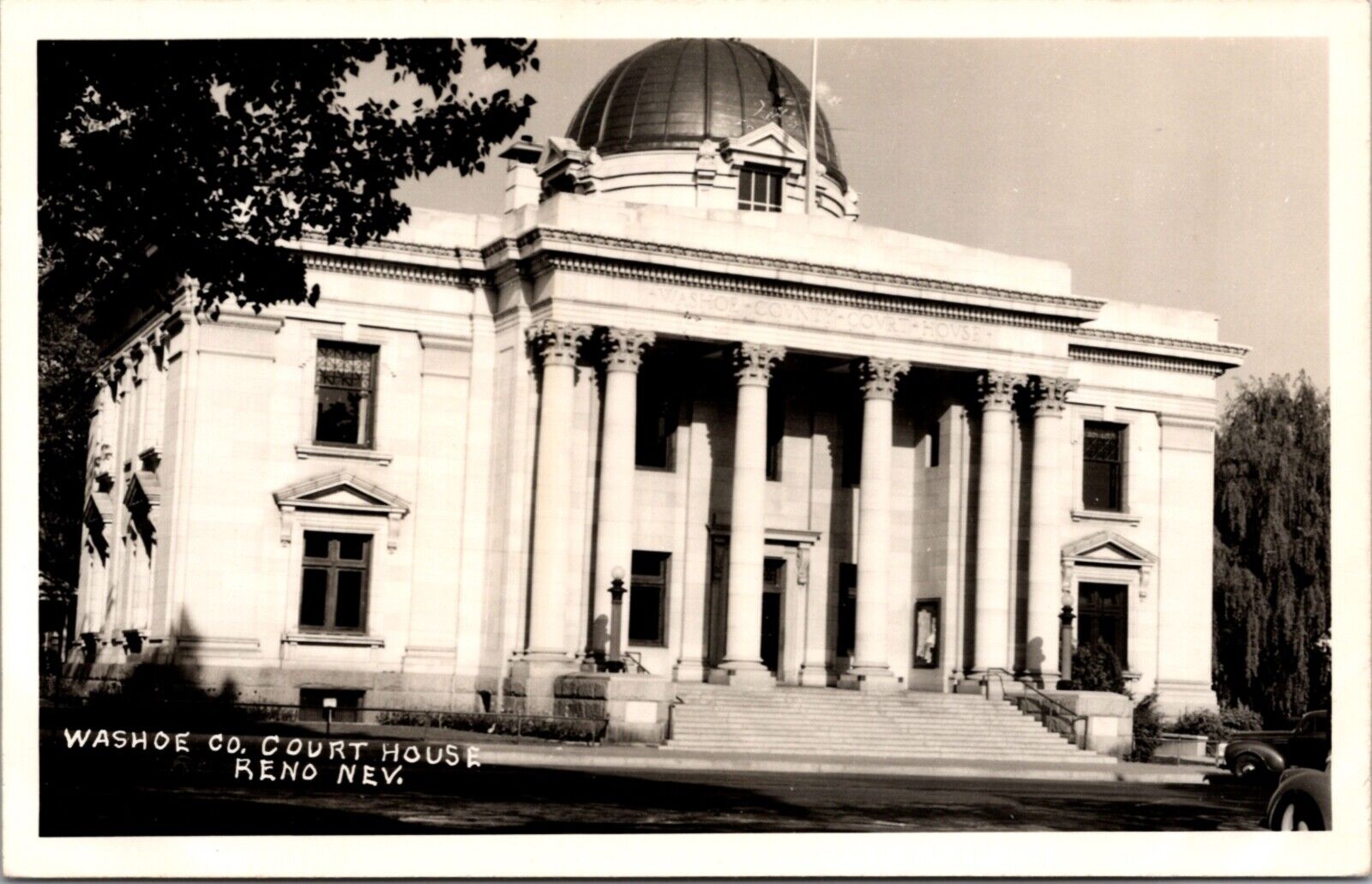 Real Photo Postcard Washoe County Court House in Reno, Nevada