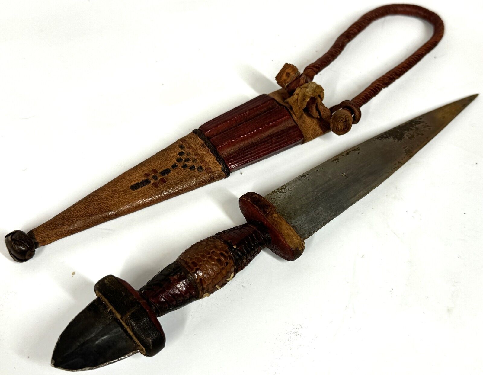 Tuareg Ethnic Tribal Sudanese Mahdi Dervish North Africa Snake Handle Arm Dagger
