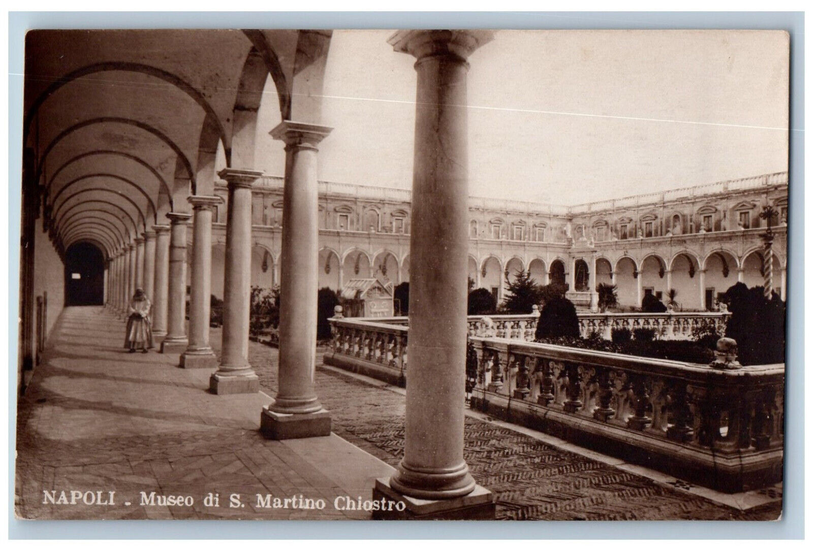 Naples Italy Postcard National Museum of San Martino c1910 RPPC Photo