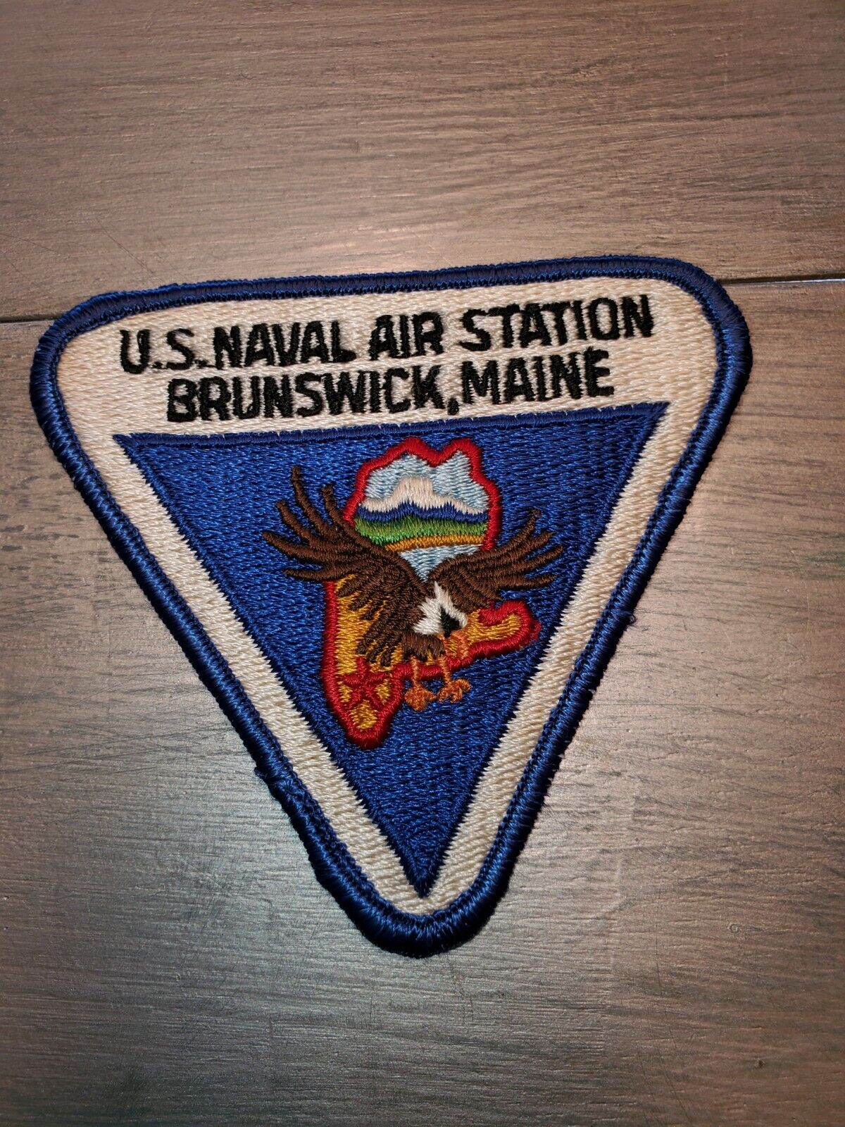 1960s 70s USN Navy Naval Air Squadron Brisnwick Maine Patch