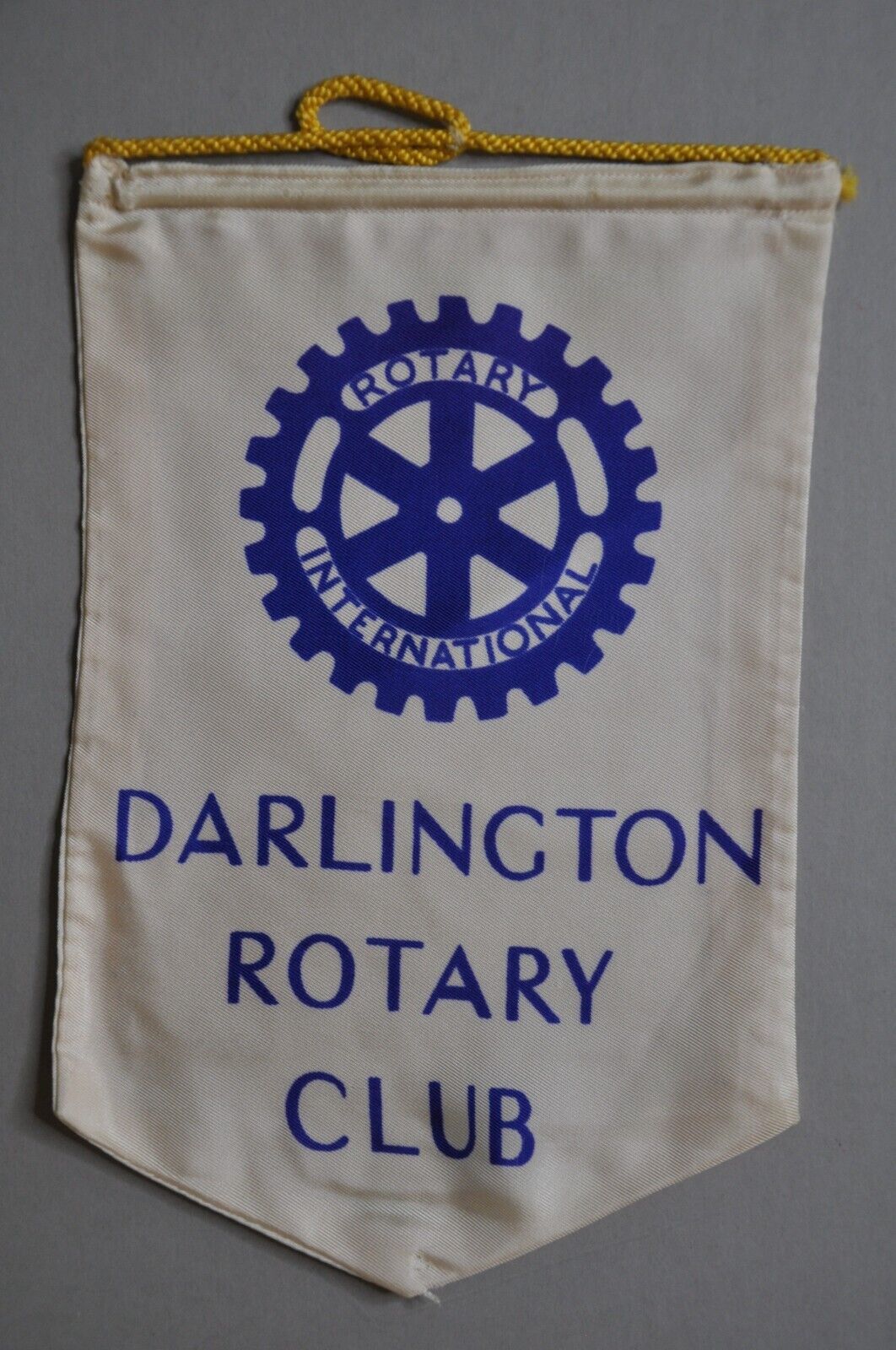 Vintage Rotary International Small Wall Banner Flag DARLINGTON