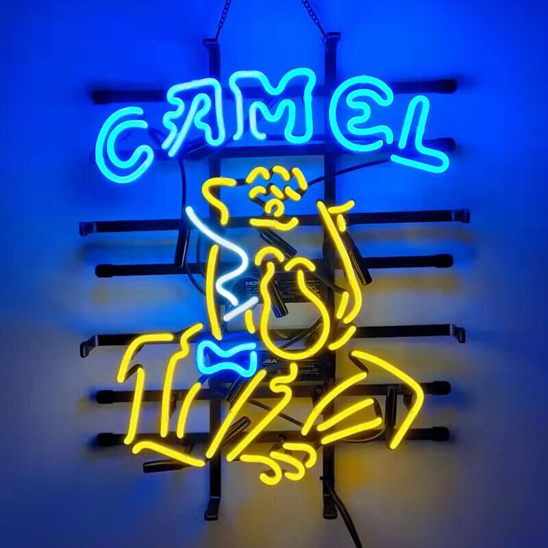 Camel Cigarettes Joe Camel Neon Sign Real Glass 24\