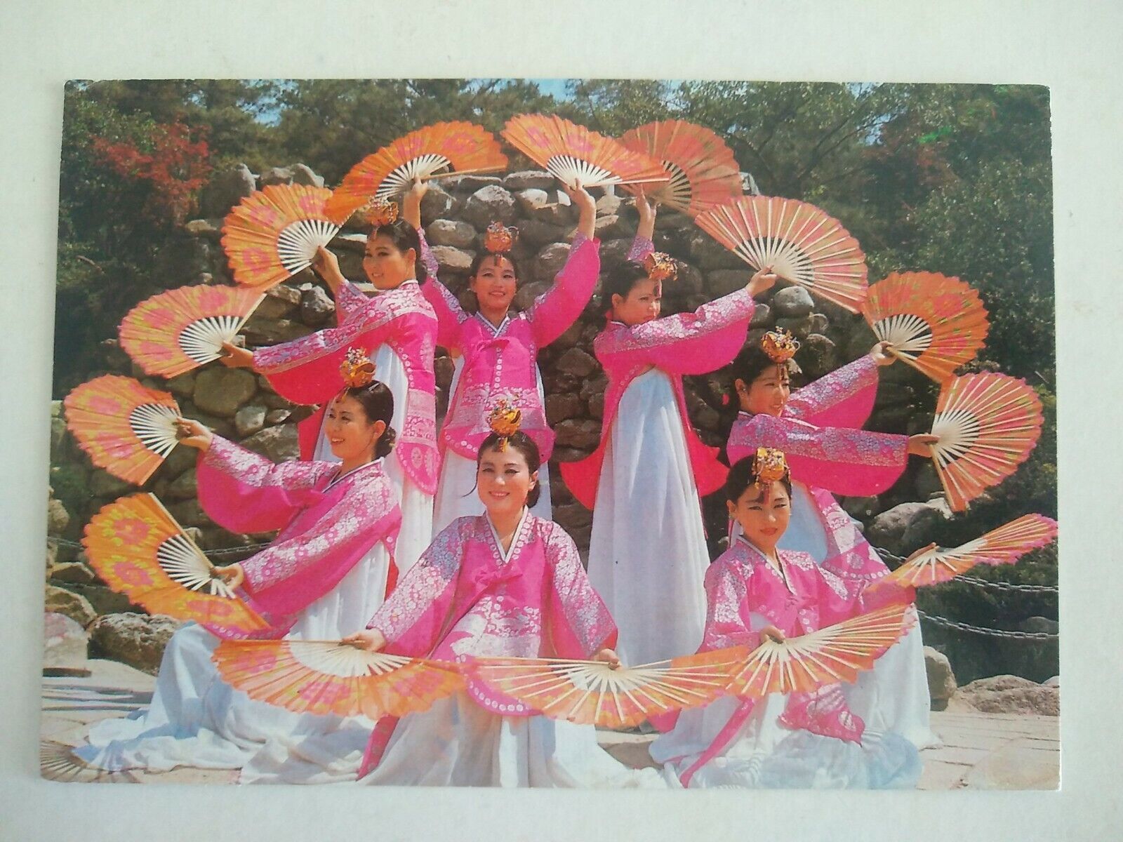 Korea 1986 Custom Dancers Postcard . 