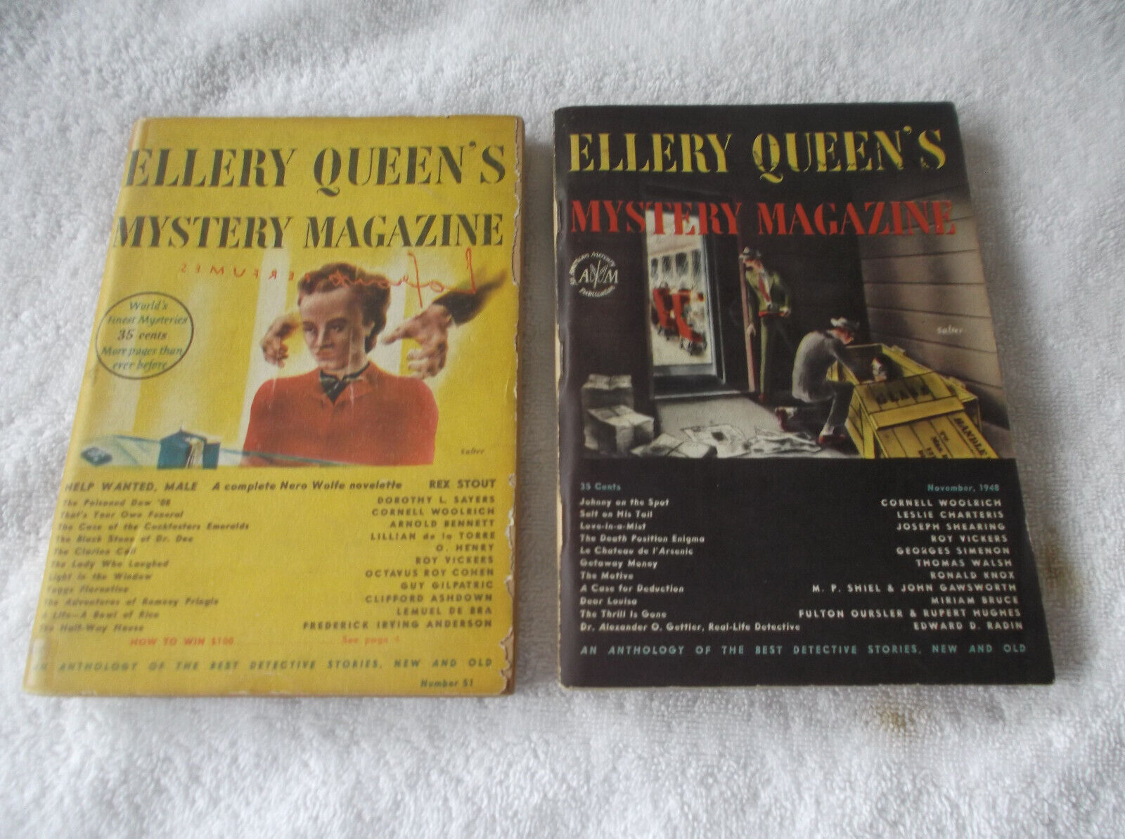 ELLERY QUEEN\'S MYSTERY MAGAZINES-2-  NOVEMBER & FEBRUARY 1948