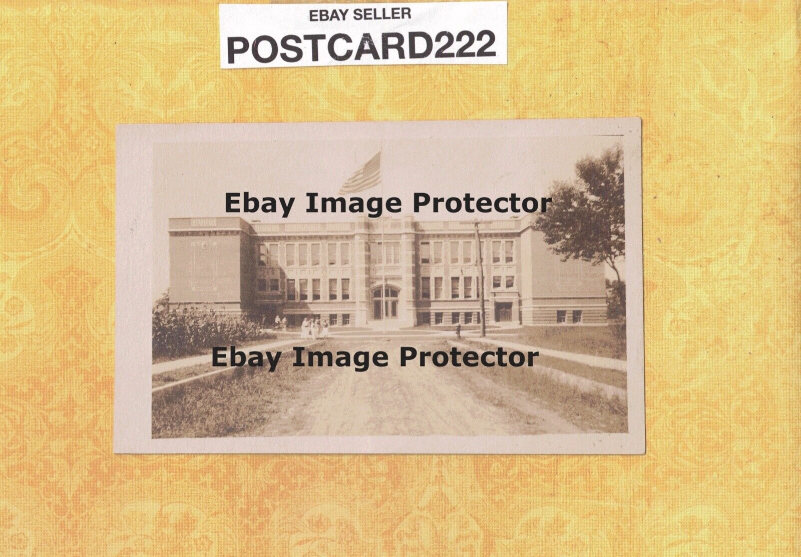 CT East Hartford 1901-09 udb vintage RPPC postcard HIGH SCHOOL BUILDING Educatio