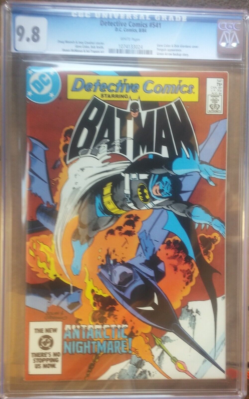 cgc 9.8 Detective Comics #541 BatPlane