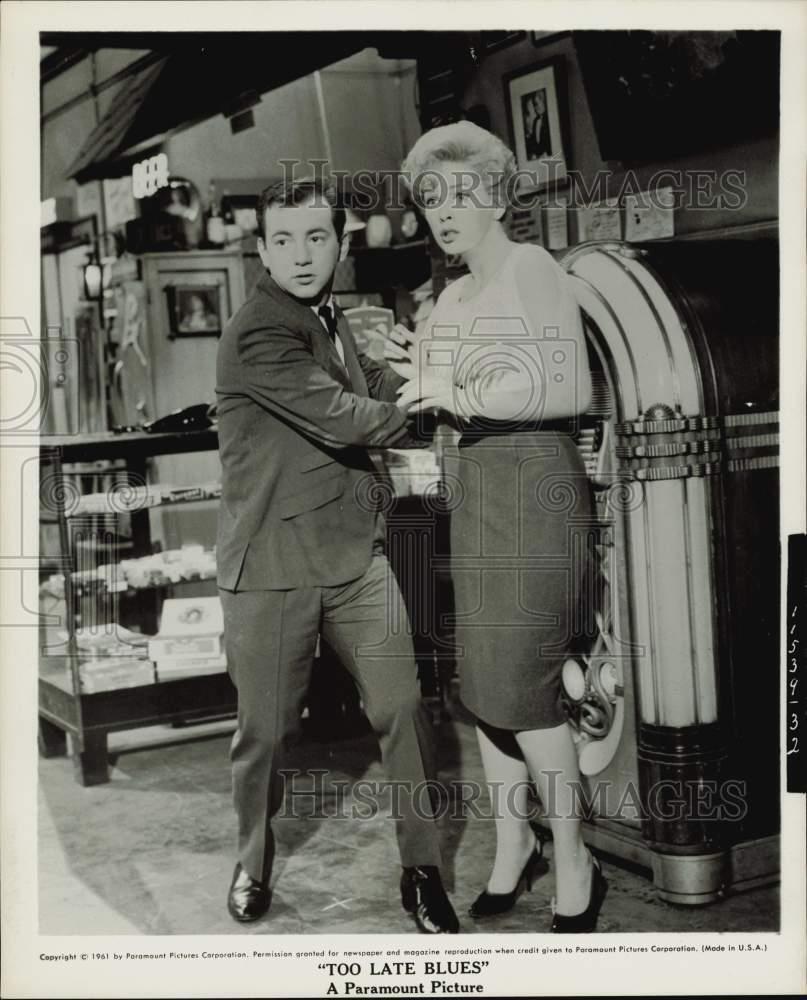 1961 Press Photo Actors Bobby Darin, Stella Stevens in Film \