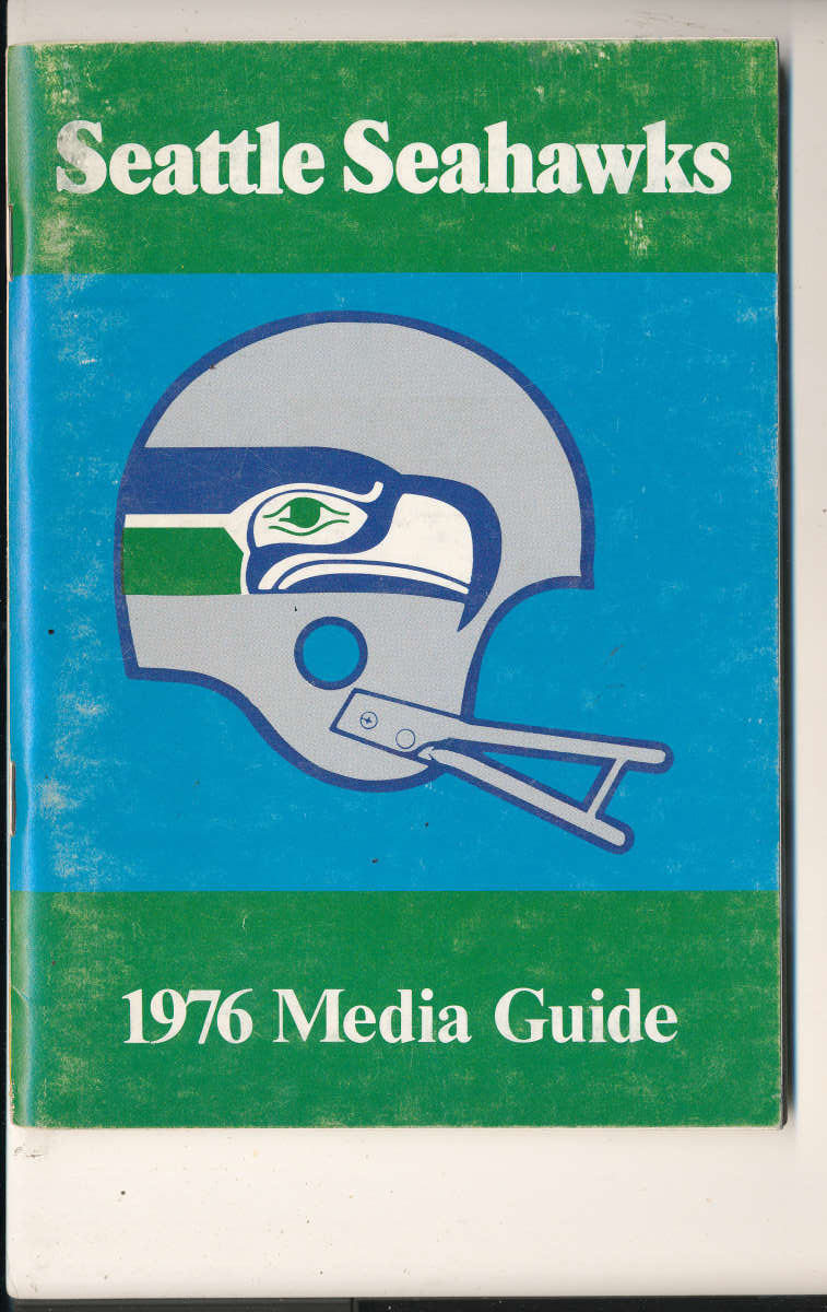 1976 Seattle Seahawks Press Media guide bxgd ex