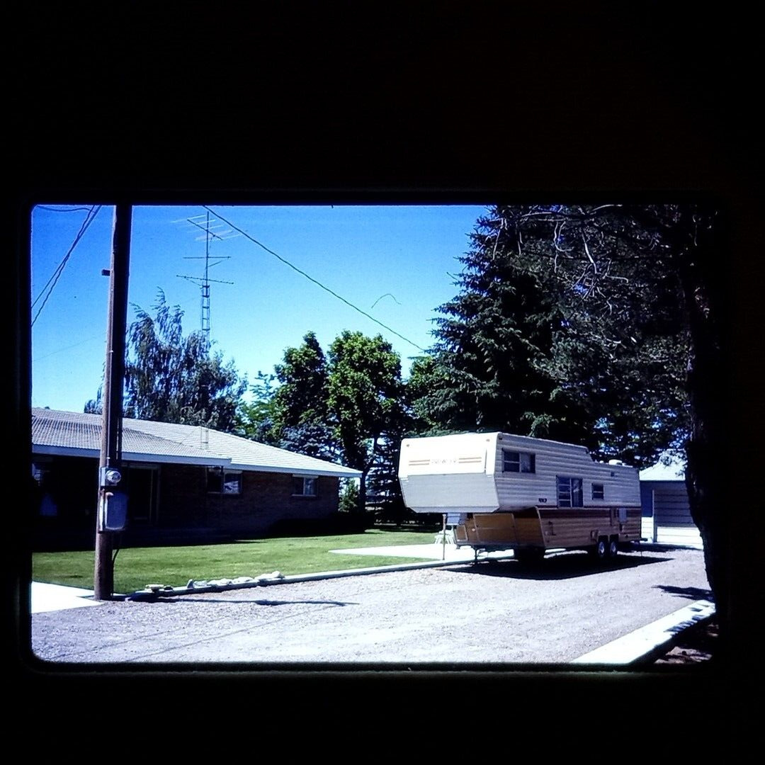 1979 Fleetwood Prwloer RV Trailer  1981 Found 35mm Slide Photo Original OOAK
