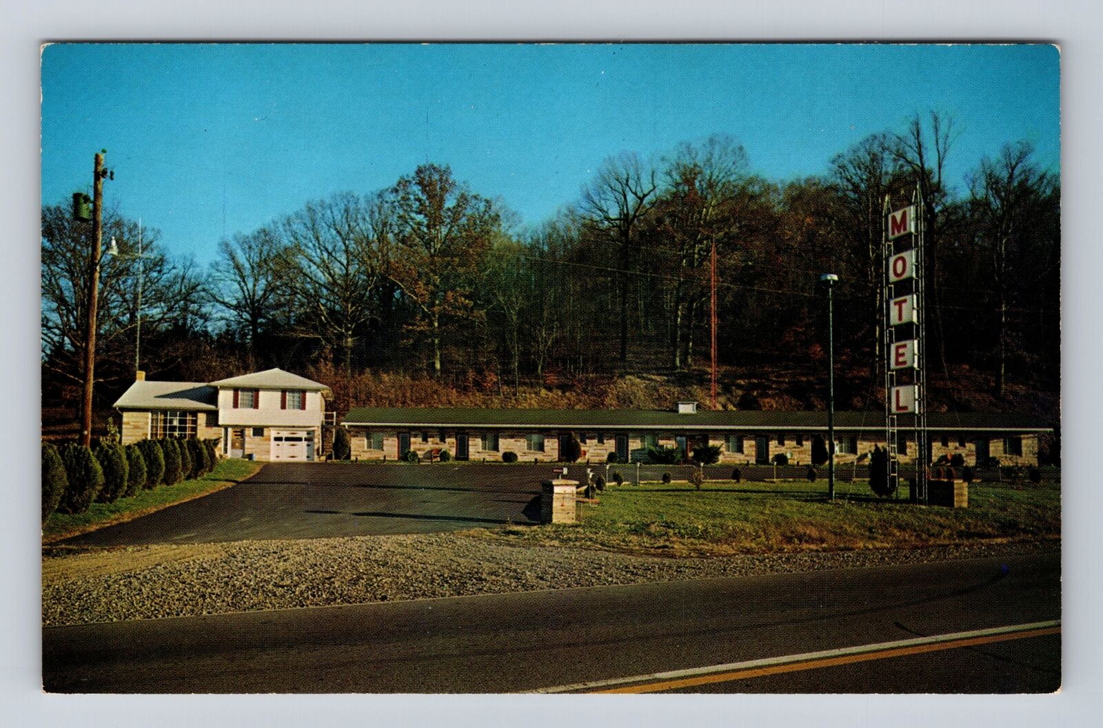 Millersburg OH-Ohio, Briar Hill Motel, Advertising, Antique Vintage Postcard