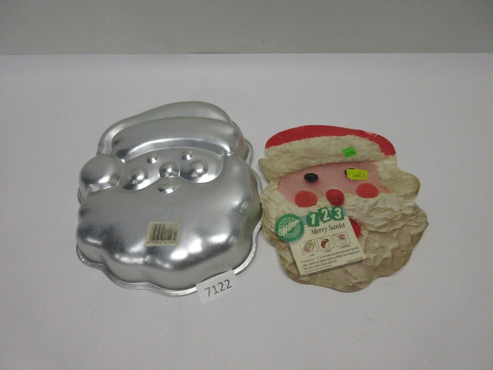New Vintage 1991 Wilton Merry Santa Claus Cake Pan Mold 2105-9421 w/ Insert