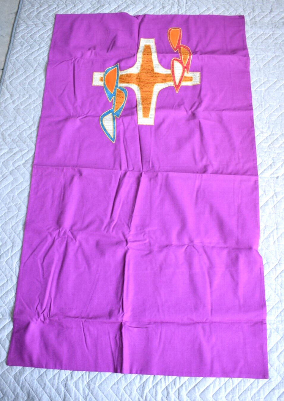 Lightly Used Purple Church Banner by Slabbinck in Belgium (CU187) Vestment Co.