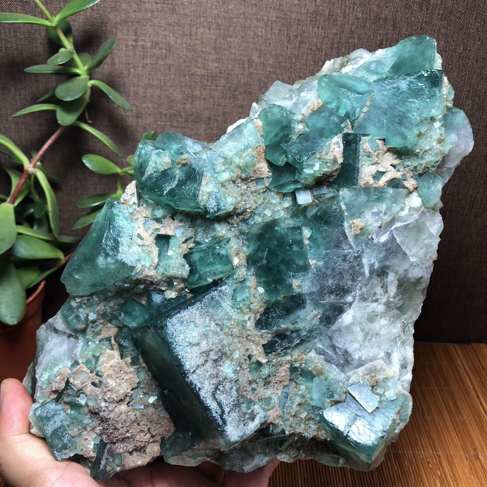 240mm Rare Natural Green Calcite fluorite Mineral Specimen 3.05kg A2735
