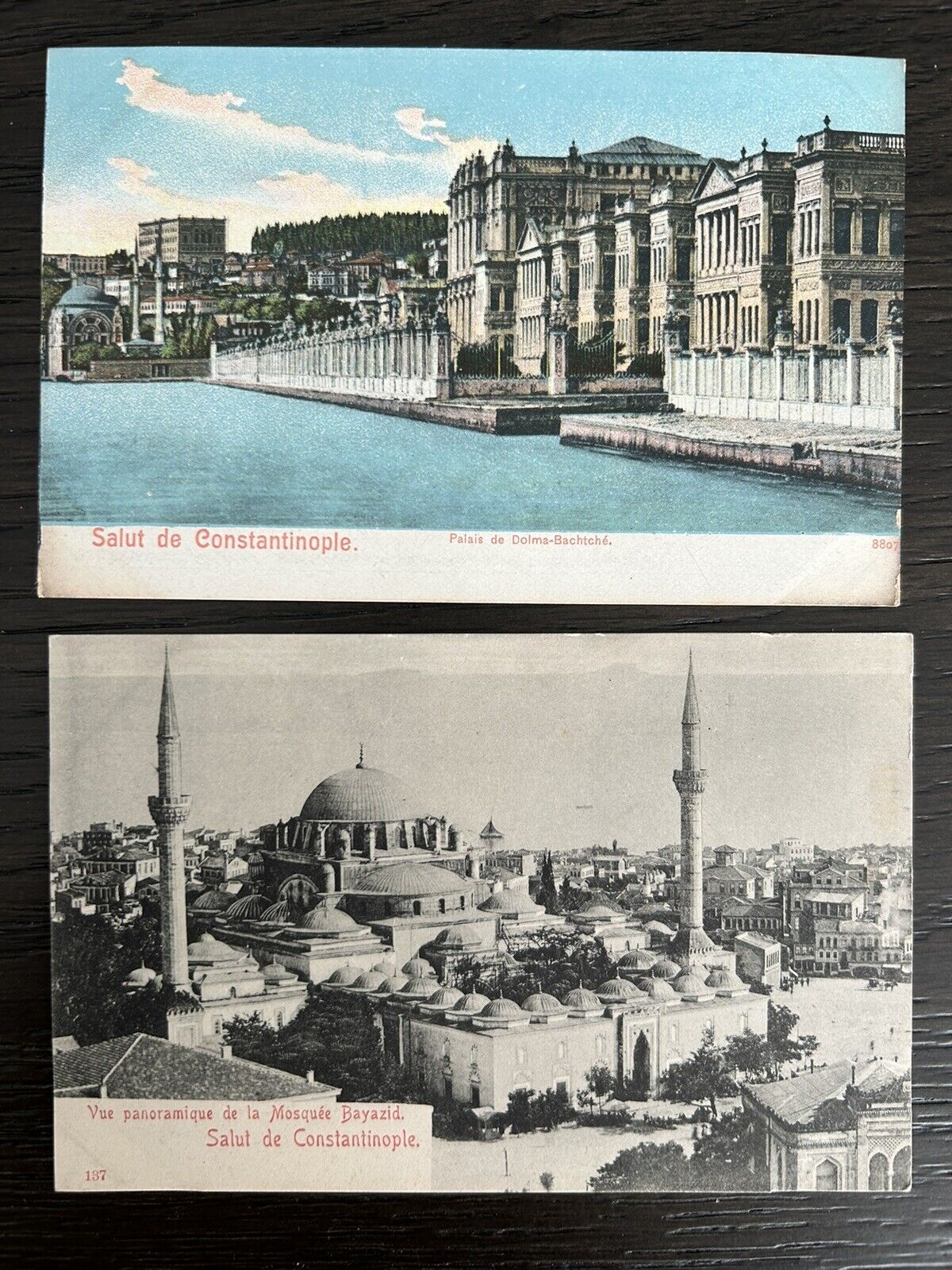 İstanbul / Turkey Ottoman Era 2 Postcards 