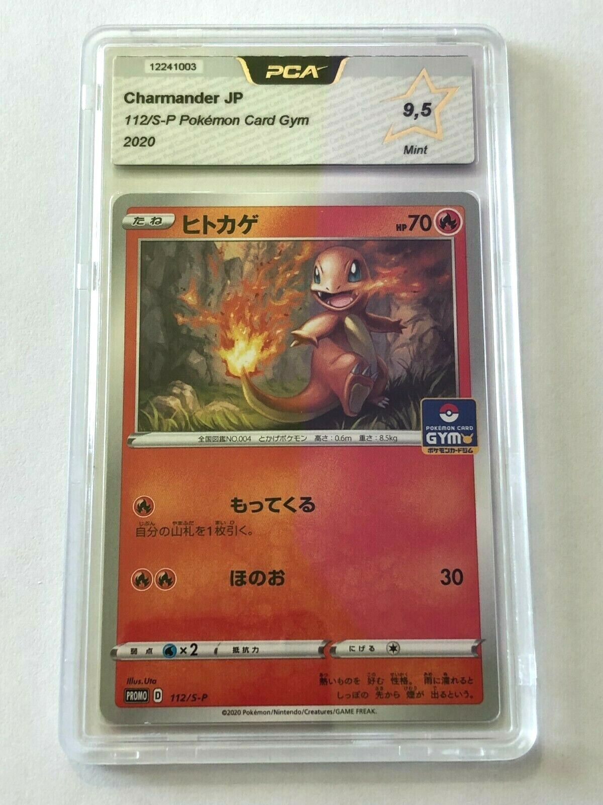 zPokemon Card - PCA 9.5 - Charmander JP - 112/S-P Pokemon Card Gym