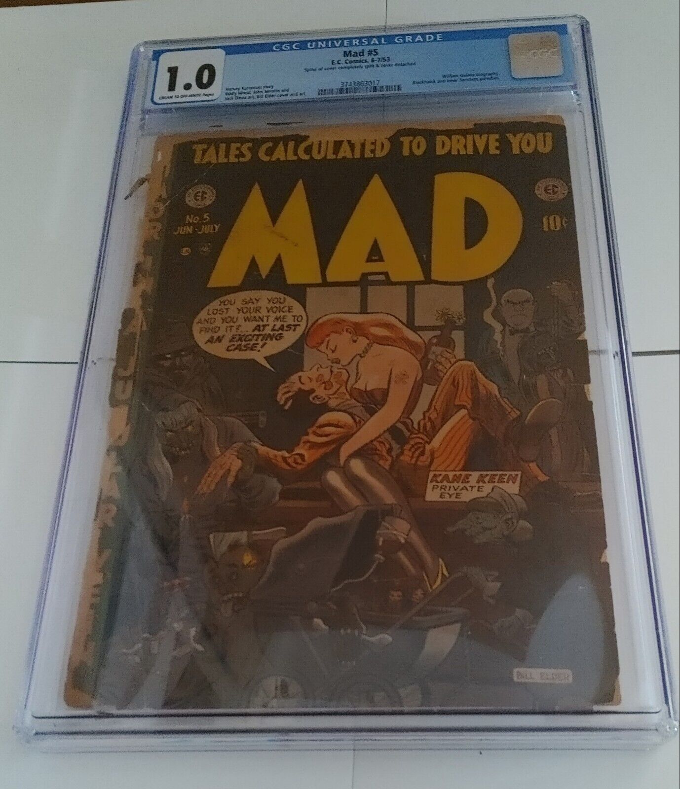 Mad Comic No.5 June-July 1953 CGC 1.0