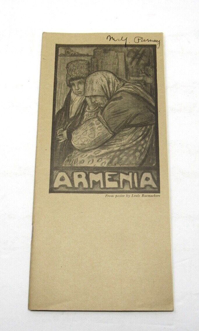 Armenian Genocide American Committee for Armenian & Syrian Relief Booklet c1917