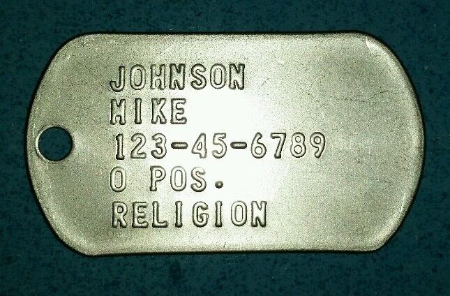 Custom EMBOSSED STAINLESS STEEL IDENTIFICATION DOG Tags/ tag by a Veteran.