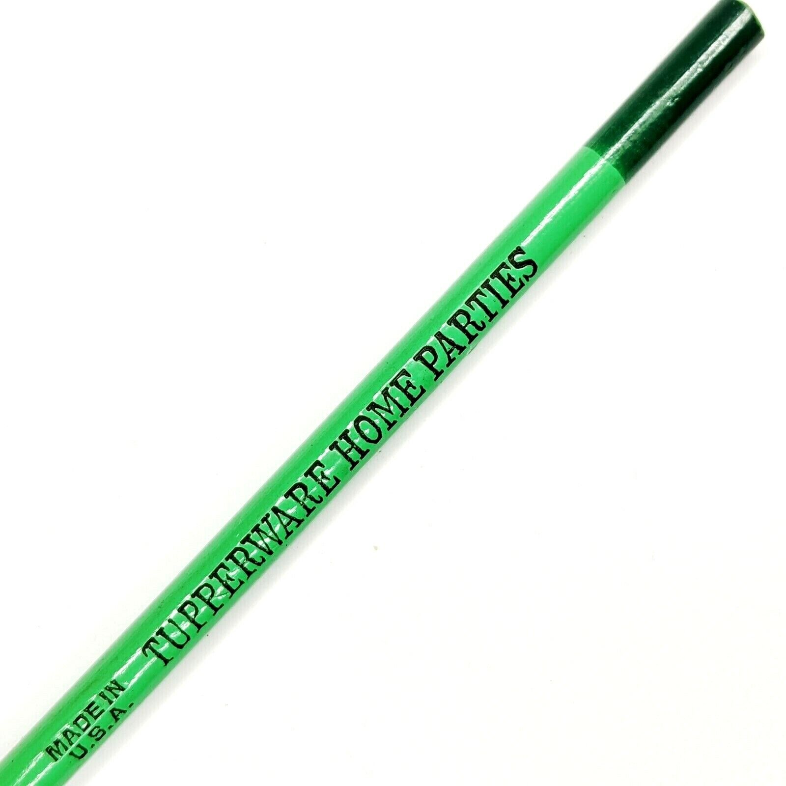 c1950s Tupperware Home Parties Advertising Mini Slim Pencil Green Party Vtg G32