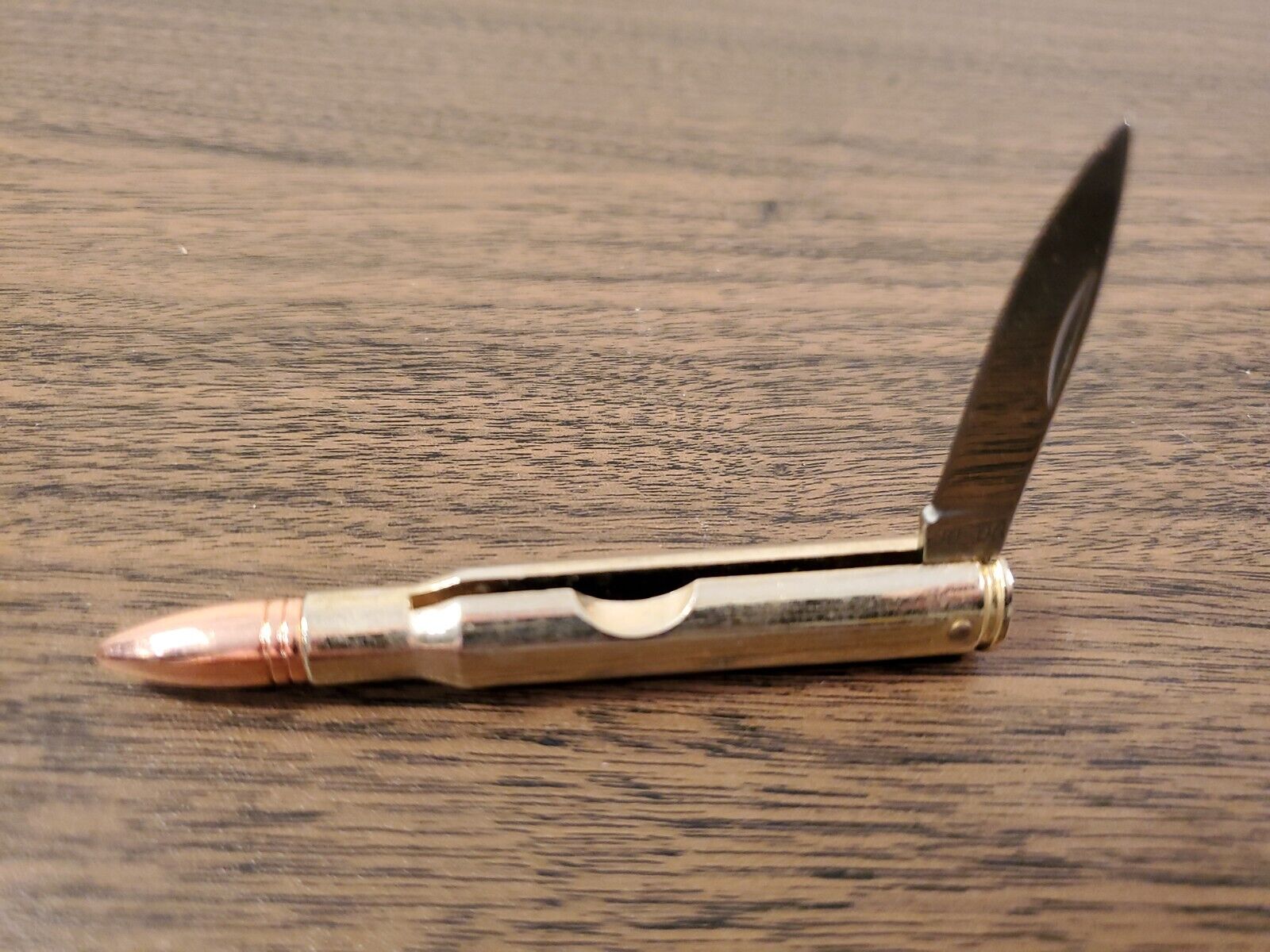 Large Caliber Bullet Shell -  Fold Out Pocket Knife