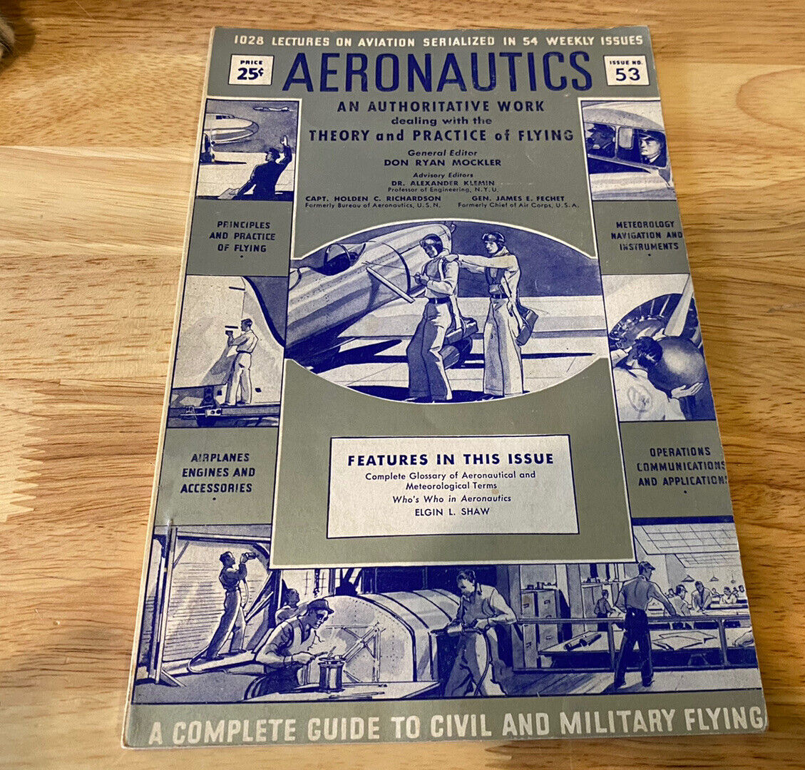 Vintage 1941 Aeronautics -  GUIDE TO CIVIL & MILITARY FLYING Issue 53 Vol. 9