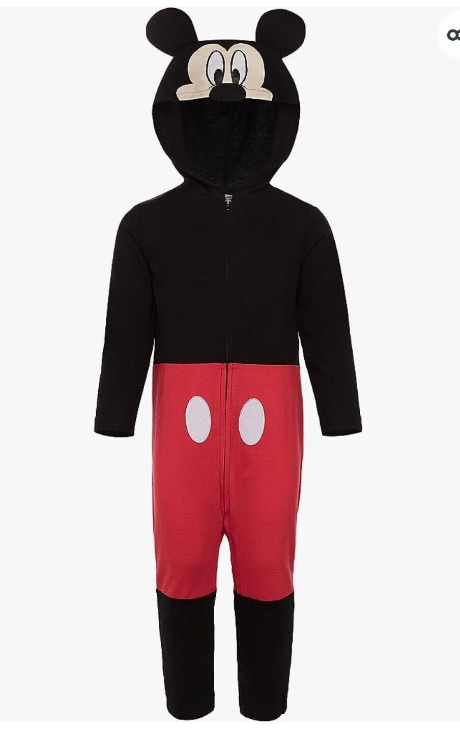 DISNEY One Piece Coverall Hooded MICKEY MOUSE Toddler 24M
