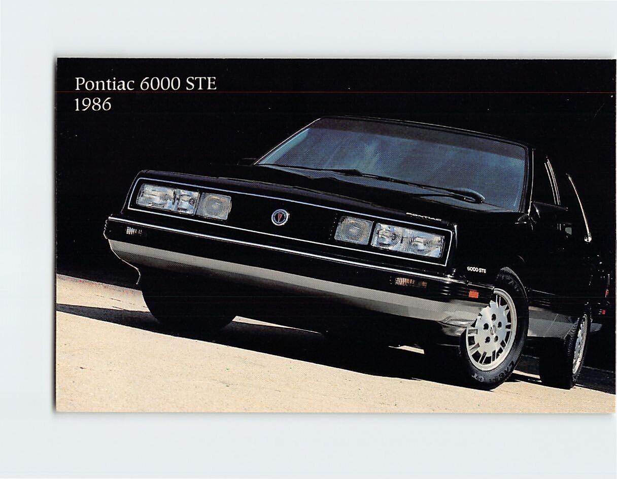 Postcard Pontiac 6000 STE 1986