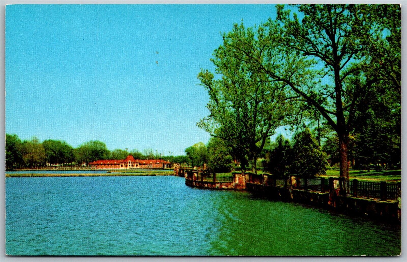 Vtg Birmingham Alabama AL East Lake Park 1950s View Unused Postcard
