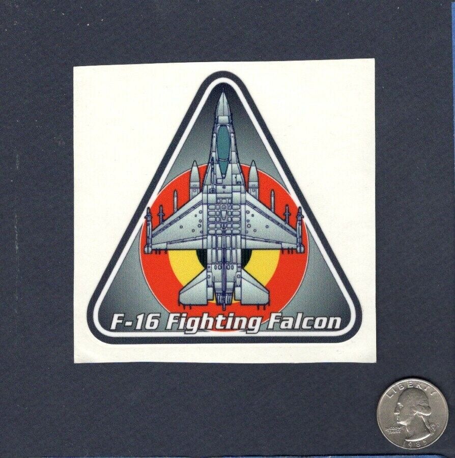 Sticker F-16 FIGHTING FALCON BAF Belgian Air Force Squadron Patch Image