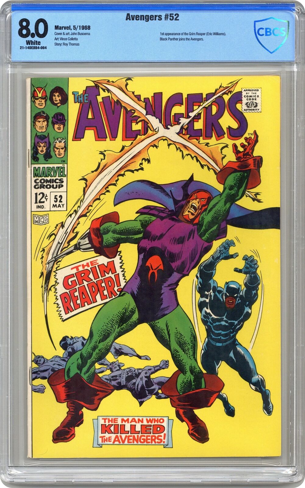 Avengers #52 CBCS 8.0 1968 21-14DEBB4-004