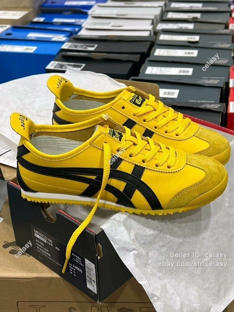 Hot Onitsuka Tiger MEXICO 66 Yellow Sneakers 1183C102-751 - Vintage Unisex Shoe