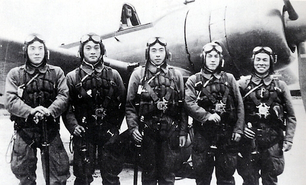 B&W WWII Photo Japanese Kamikaze Pilots Last Pic WW2 World War Two Japan