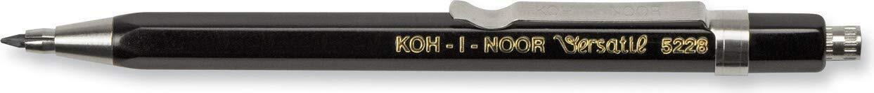 KOH-I-NOOR 2mm Diameter Short Mechanical Clutch Lead Holder Pencil - Black