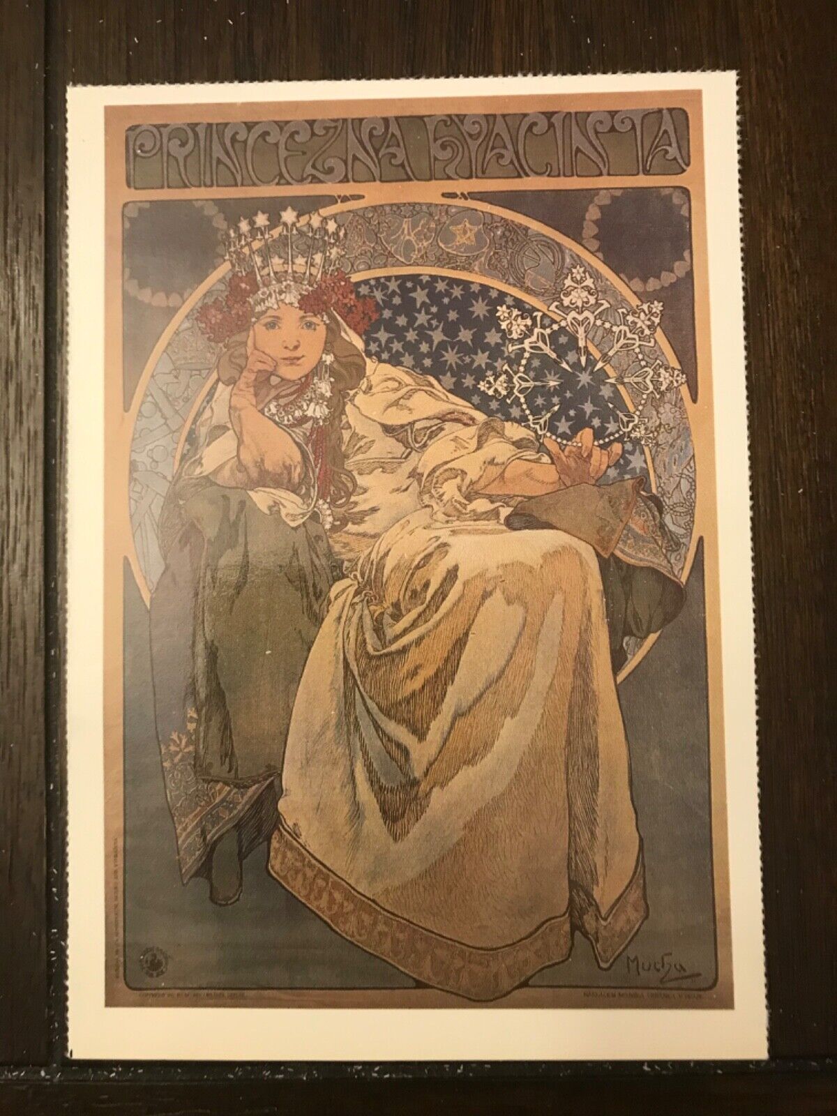 POSTCARD UNPOSTED  ALPHONSE MARIA MUCHA- PRINCEZNA HYACINTA , PRAGUE 1911