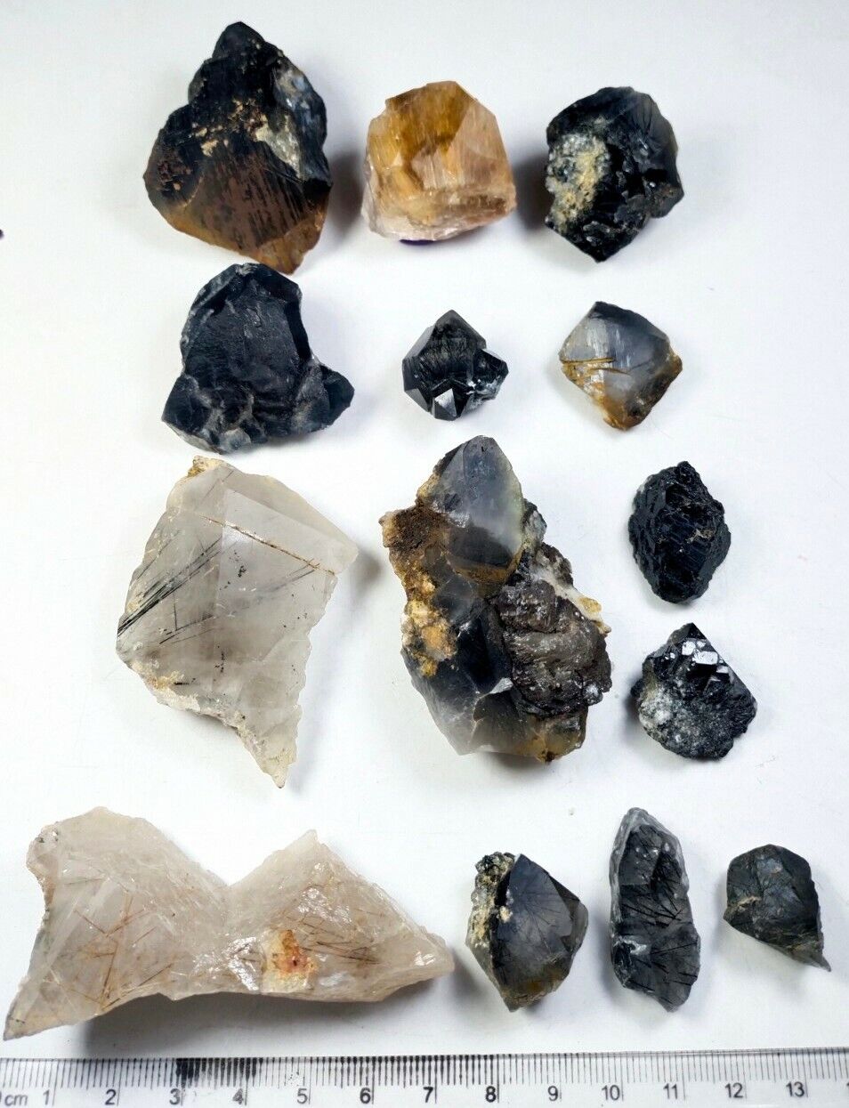 RUTILE, Rare ASTROPHYLITE and RIEBECKITE included Quartz Crystals-Zagi mountains