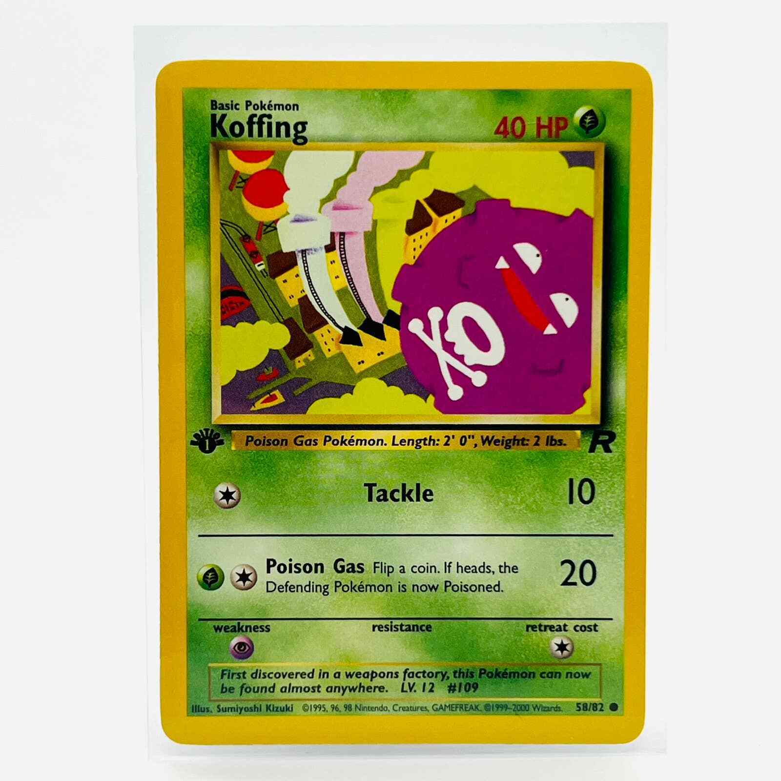 Pokémon Koffing 1st Edition 58/82 Team Rocket WOTC TCG Pokemon Card NM-MT